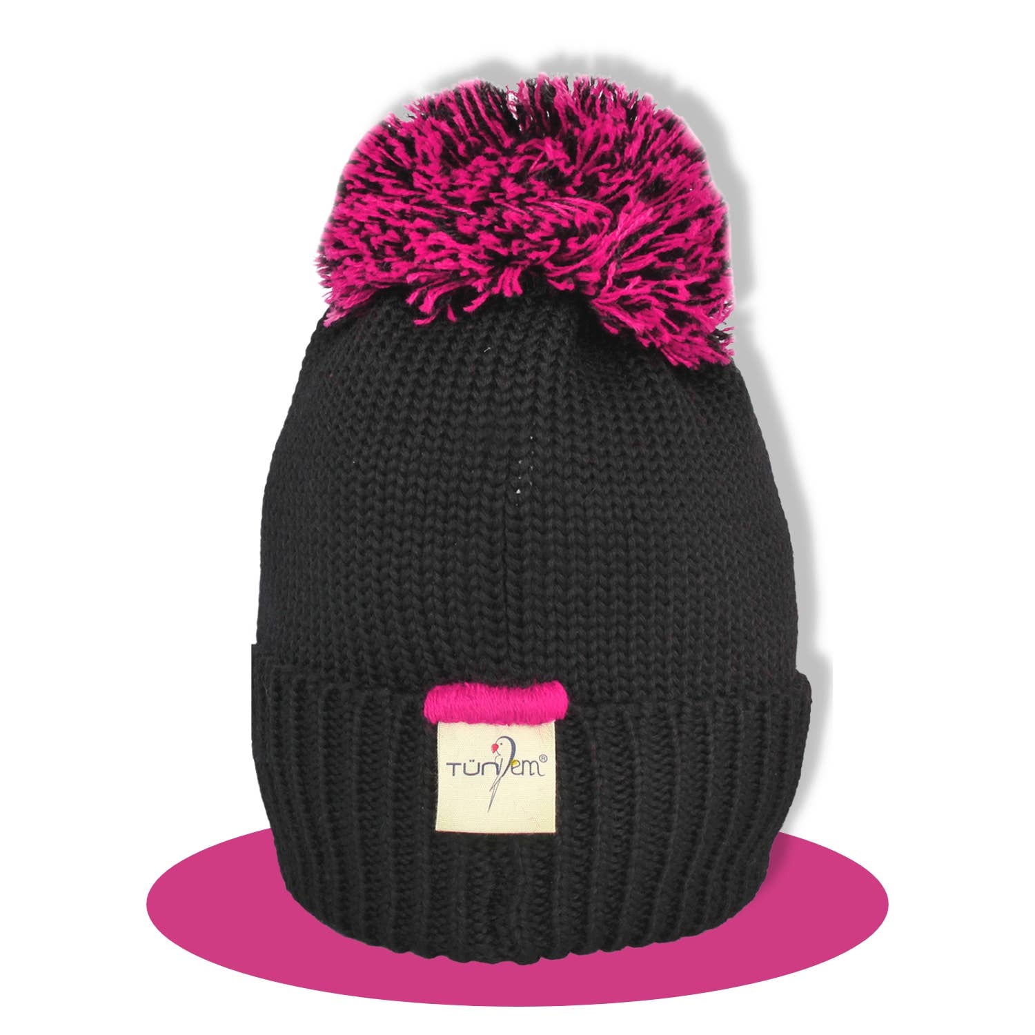 Tundem - Wholesale Beanie - Kids - Children's cap, Pom Pom, Merino Wool, Hand embroidered2