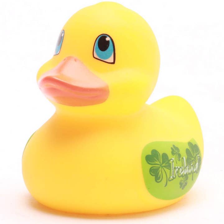 Patito de goma mini Irlanda - Patito de goma para venta al por mayor de Duckshop