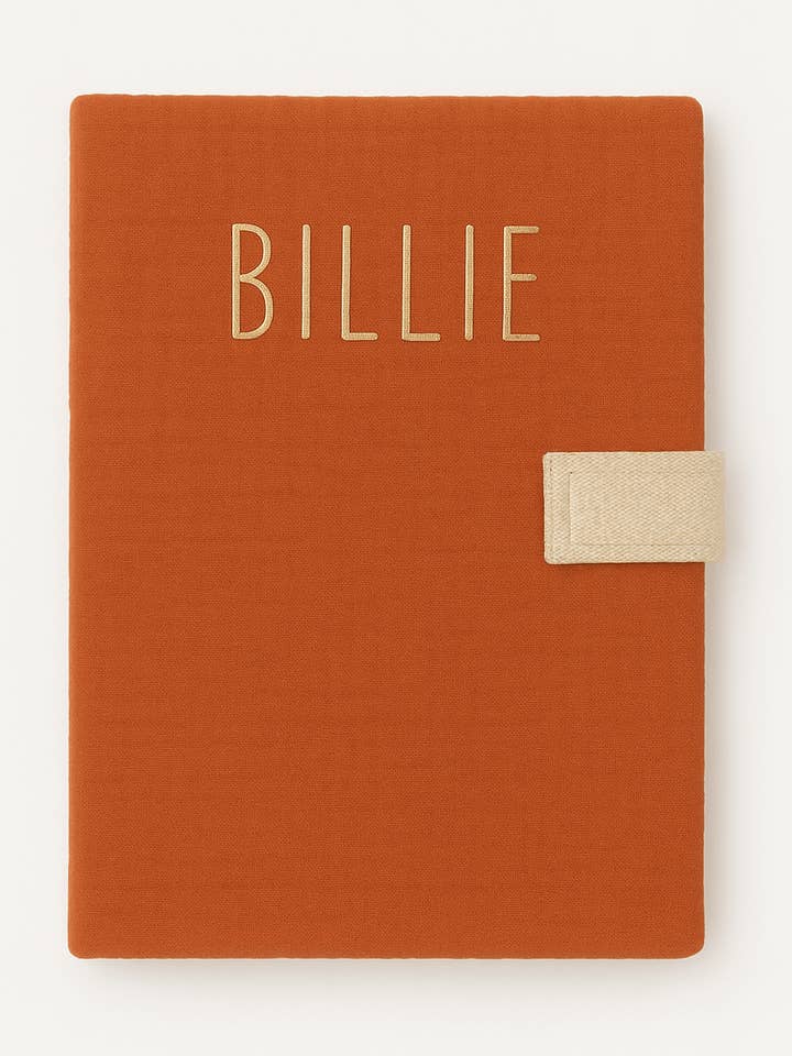 Quaderno da colorare personalizzabile, lavabile e riutilizzabile in garza di cotone color tangerina per la vendita all'ingrosso da parte di MAZZANNE