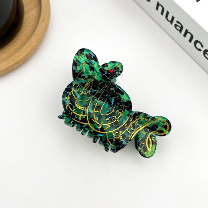 TheDivaSoap – Großhandel Haarclip – Damen – Mamba-Schlangen-Haarspange, Acetat-Schlangen-Klauen-Clip