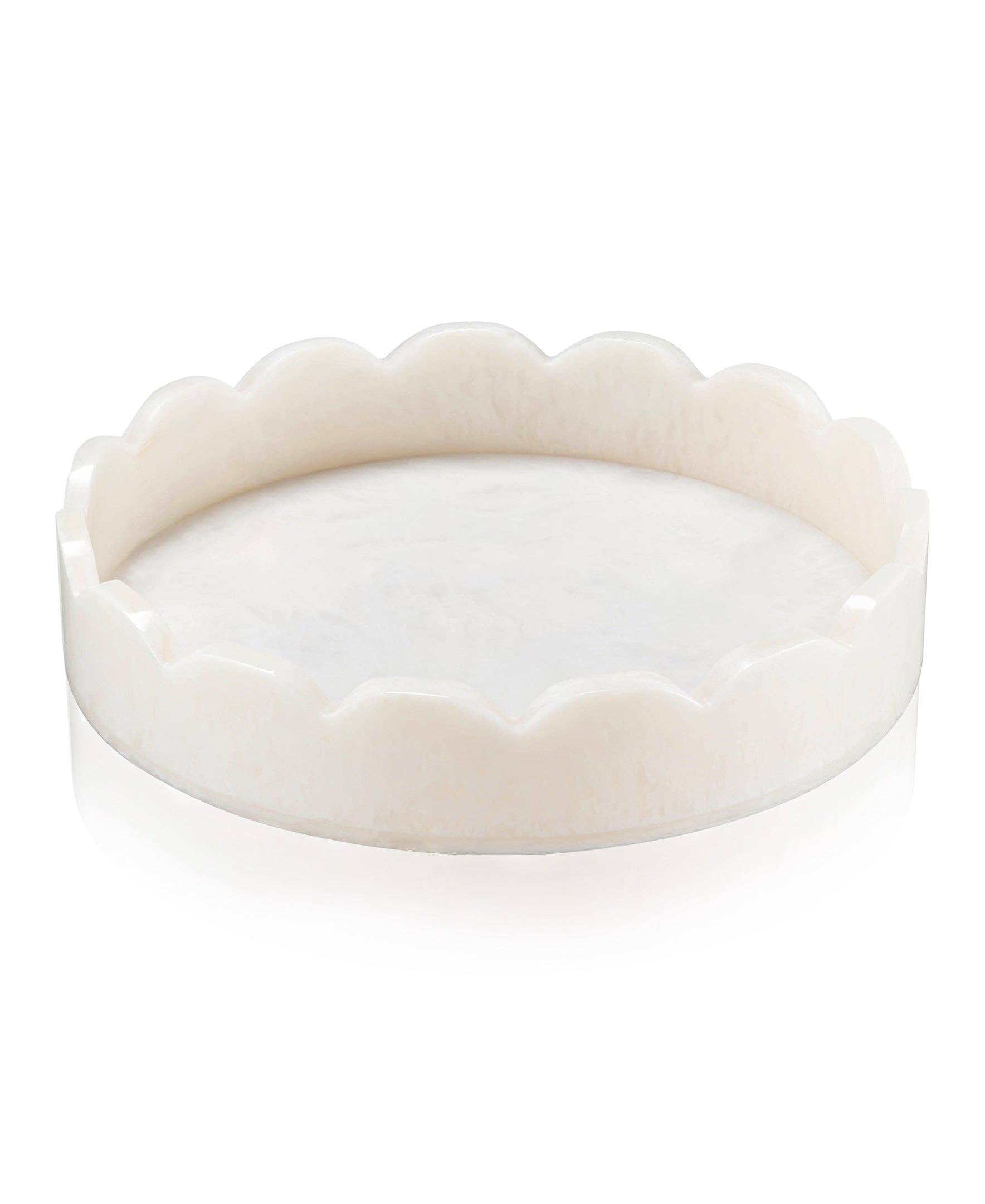 Lainy Home - Wholesale Decorative Plate/Dish/Bowl - Scalloped Resin Tray2