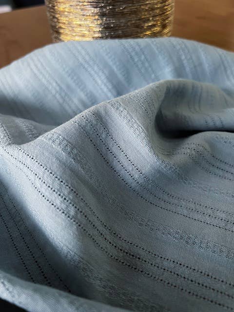 MY DRESS MADE - Wholesale Blouse - Women's - IRIS sky blue embroidered fabric - 100% cotton4