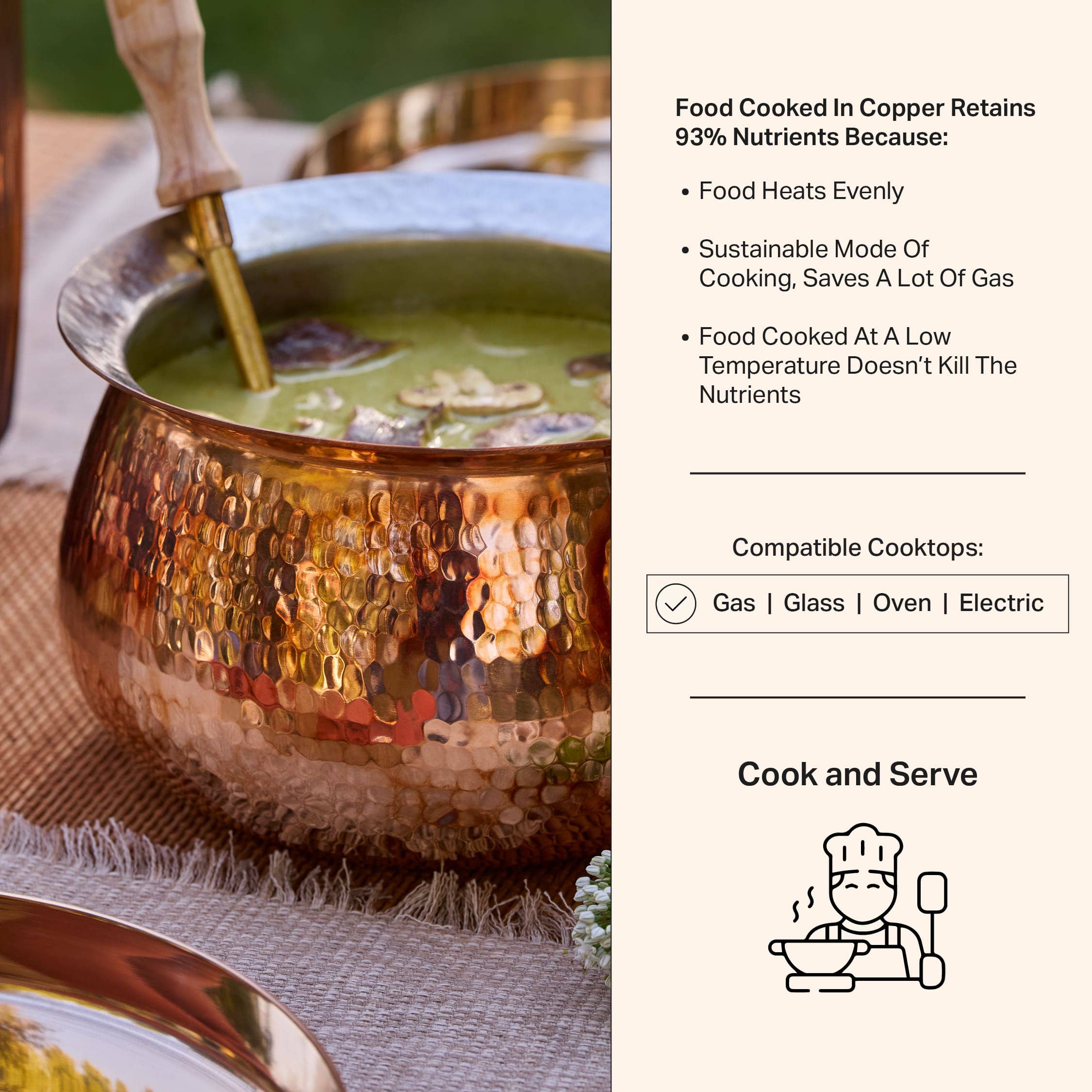 P-TAL - Venta al por mayor Conjuntos de utensilios de cocina - Juego de Utensilios de Cocina de Cobre11