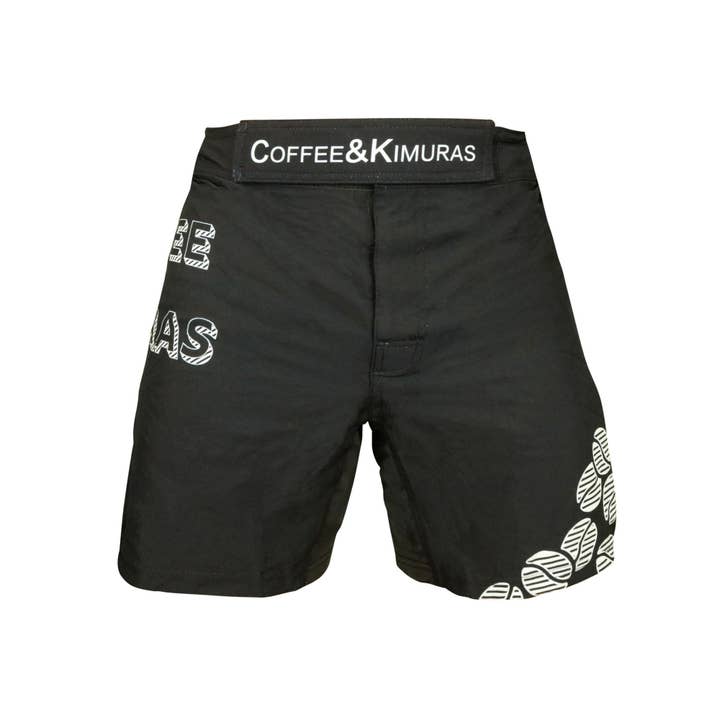 Signature 2.0 Ranked Grappling Shorts, Weiß/Schwarz für den Großhandel von COFFEE&KIMURAS