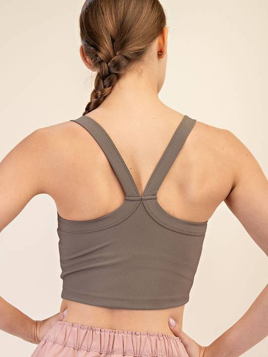 T270037-RACERBACK YLON RIPPEN-TANKTOP für den Großhandel von Sunday Morning