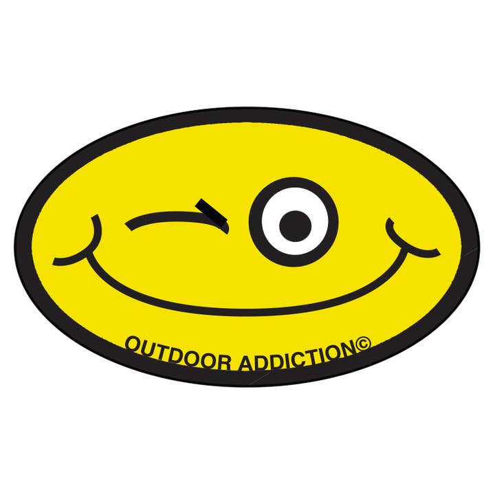 Autocollant Grand Clin d'Œil Sourire pour la vente par Outdoor Addiction