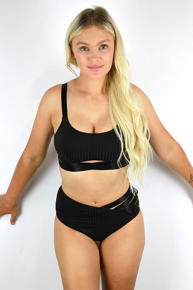 Negro Short Crystal V de talle medio - Onix | Ropa para pole dance de venta al por mayor en Faire2