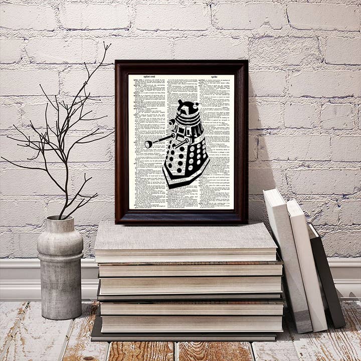 Fresh Prints of CT - Wholesale Art Print - Dr Who Dalek Dictionary Print
