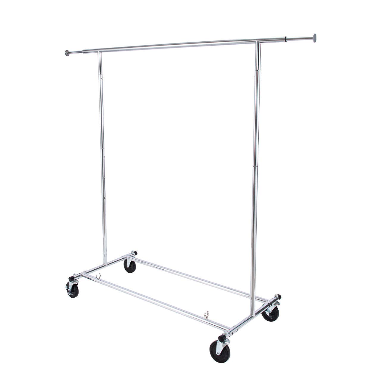 Store Supply Warehouse - Wholesale Retailer Display - Accessories - Economy Chrome Single-Rail Collapsible Salesman Rack4