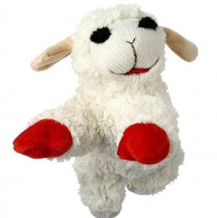Multipet Lamb Chop Plush Dog Toy 10" for wholesale by Pet Palette Distribution