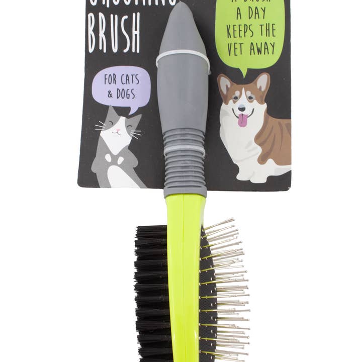 Precious Tails - Wholesale Pet Brush - Cat/Dog - Precious Tails Double-Sided Pet Grooming Brush