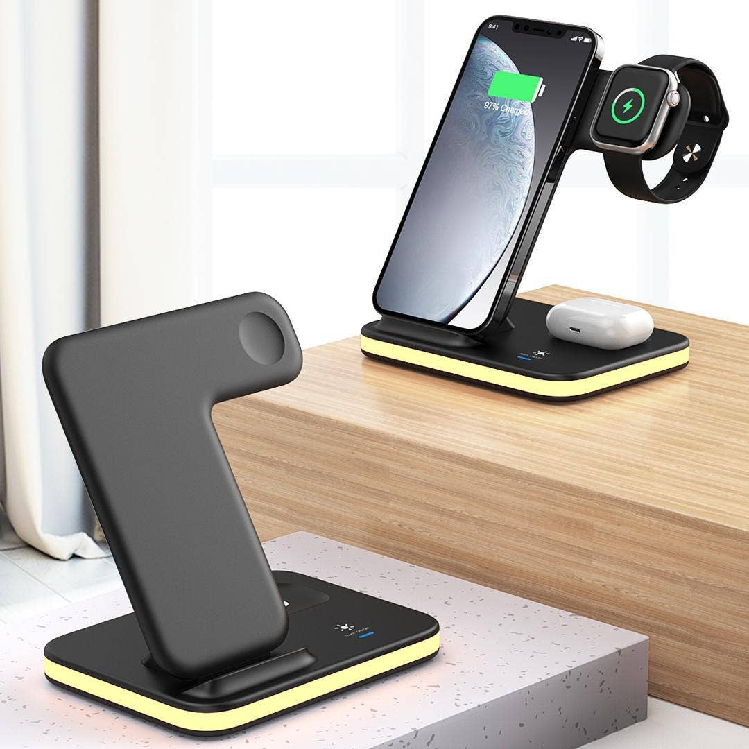 Infinite Basics - Wholesale Charging Dock - 4-in-1 Wireless Charging Stand with Night Light6