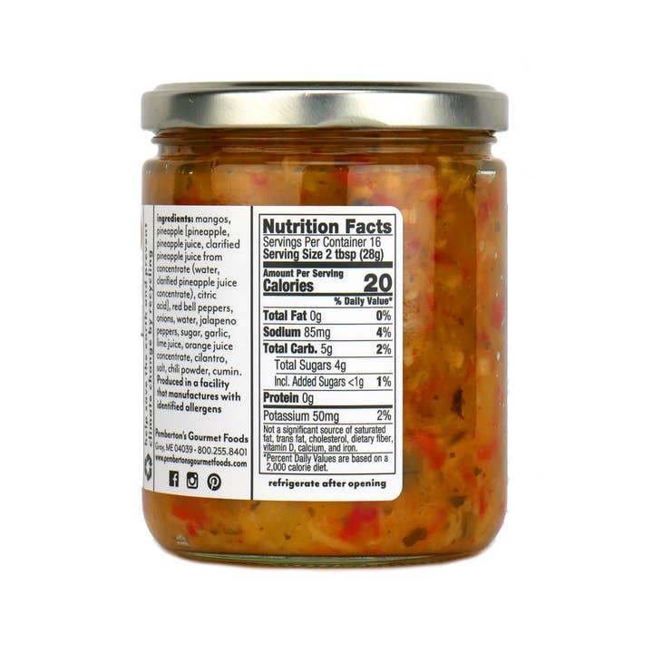 Pemberton's Gourmet Foods - Wholesale Salsa - Pemberton's Mango Salsa