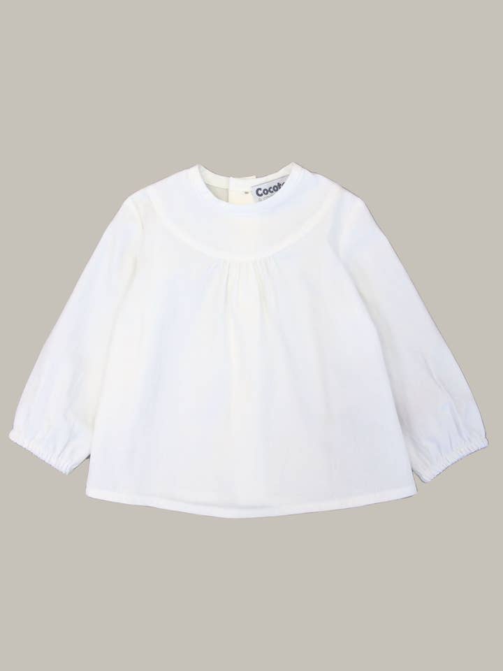 Blusa de bebé blanca Cocote & Charanga for wholesale by Charanga