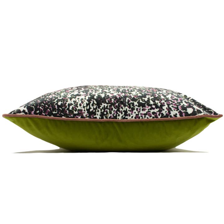 Mika Leopard Cushion Rose Pink/Green for wholesale on Faire2