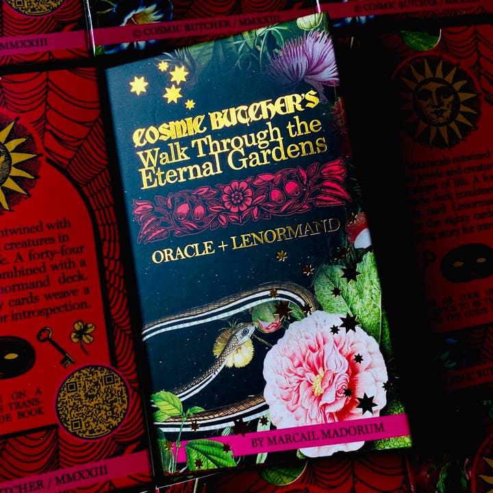 Cosmic Butcher - Venta al por mayor Cartas del tarot - Baraja Oráculo y Lenormand «Jardines eternos» | Tarot botánico