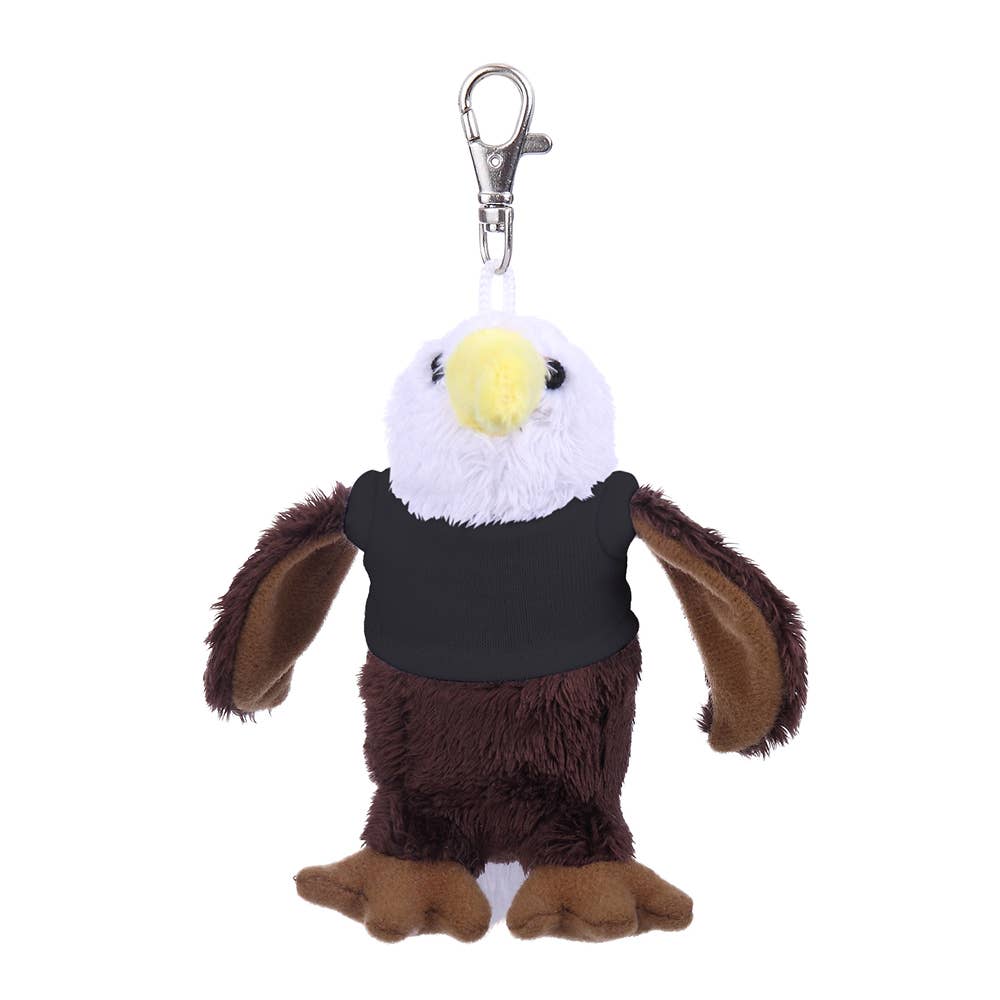 Plushland - Vendita all'ingrosso Portachiavi - Unisex - Portachiavi da 4" - Aquila con camicia personalizzata