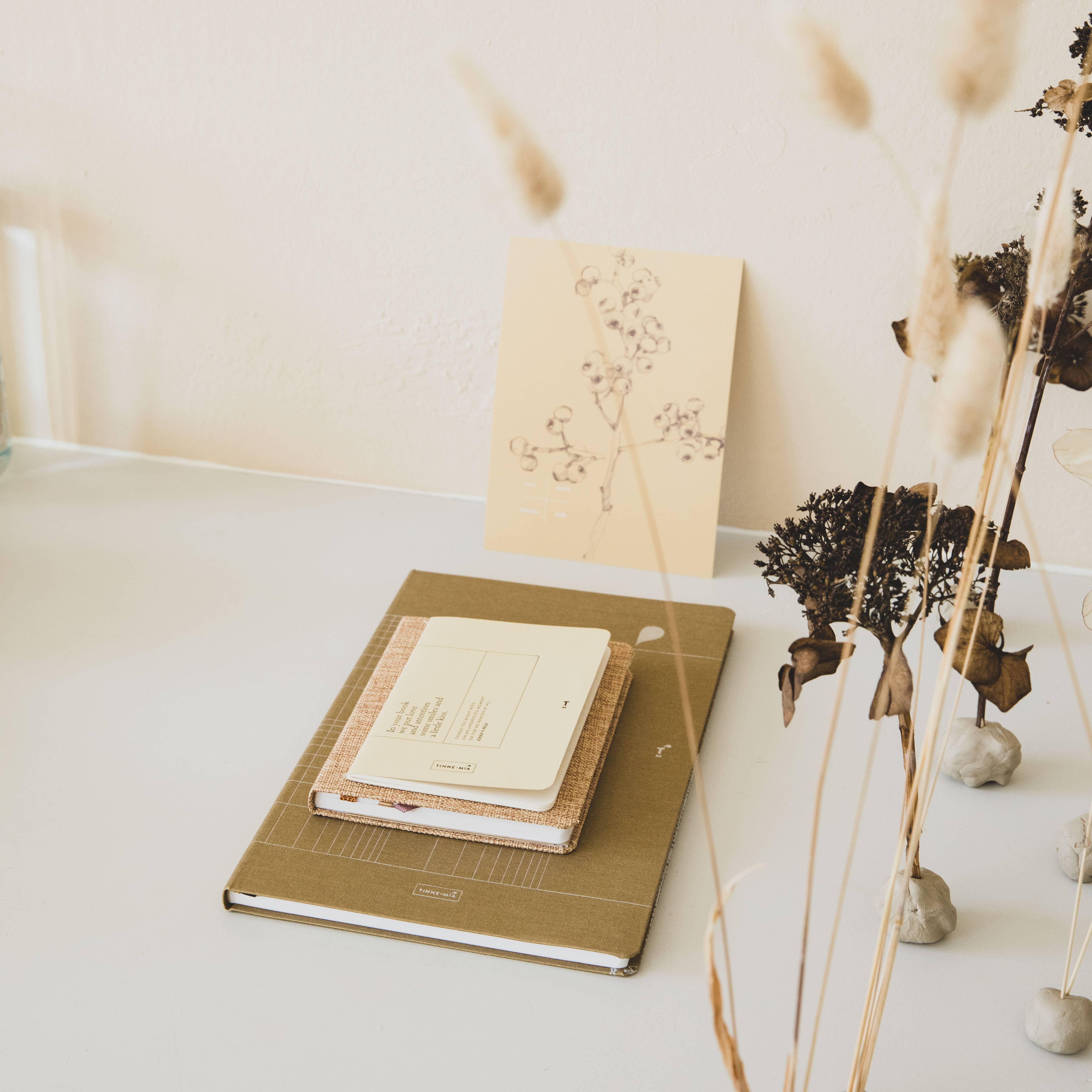 Tinne Mia - Vente Cahiers - Carnet en lin A4 - lin - Antelope2