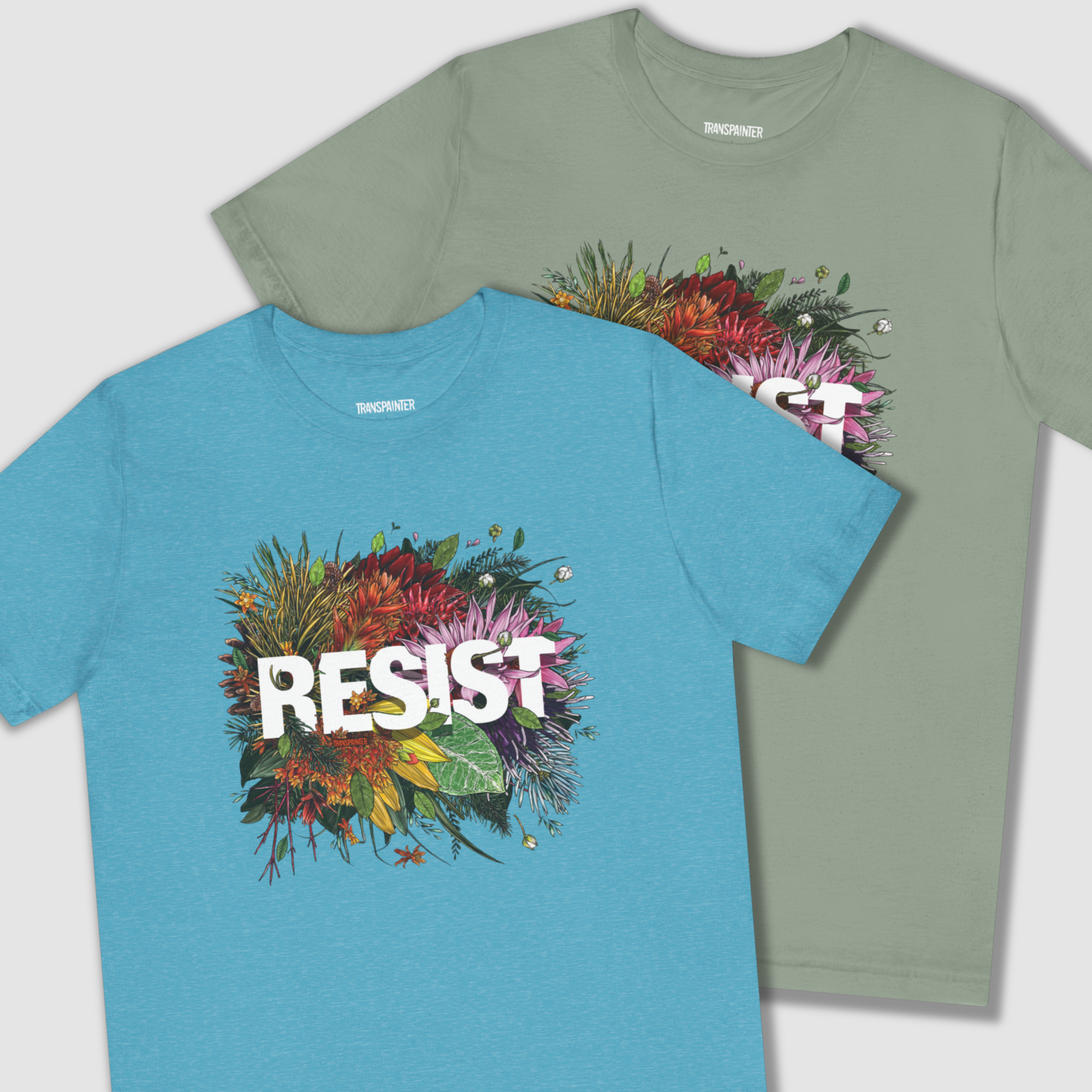 Transpainter - Wholesale Screen Printed T-Shirt - Unisex - RESIST TeeShirt | Resist TShirts | No Kings Protest Apparel | Resist Facism14
