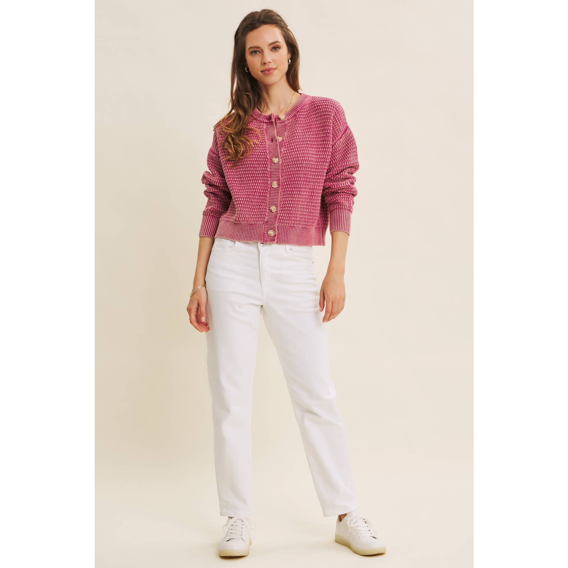 in february - Wholesale Cardigan - Women's - COZY CHIC LAYER MINERAL-WASHED CABLE KNIT SWEATER CARDIGAN13