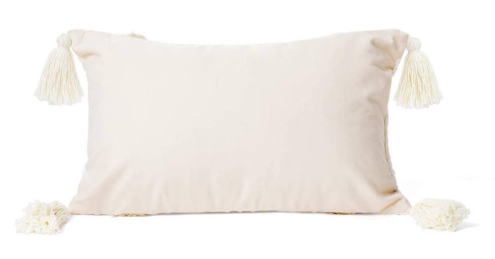 Fennco Styles - Vente Coussin décoratif - Coussin décoratif tufté à la main en forme de pompon3