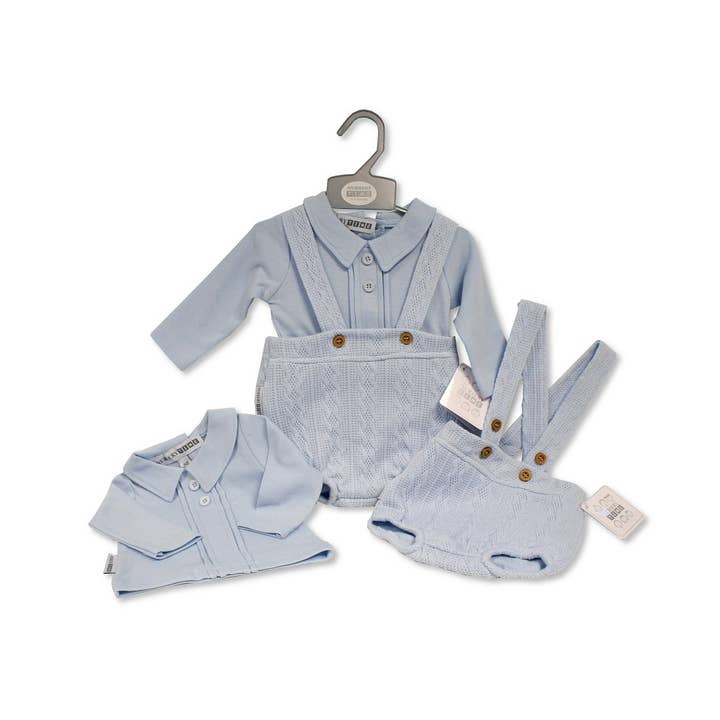 Sheldon International - Wholesale Clothing Set - Baby - Baby Boys Short 2 pcs Set with Suspenders