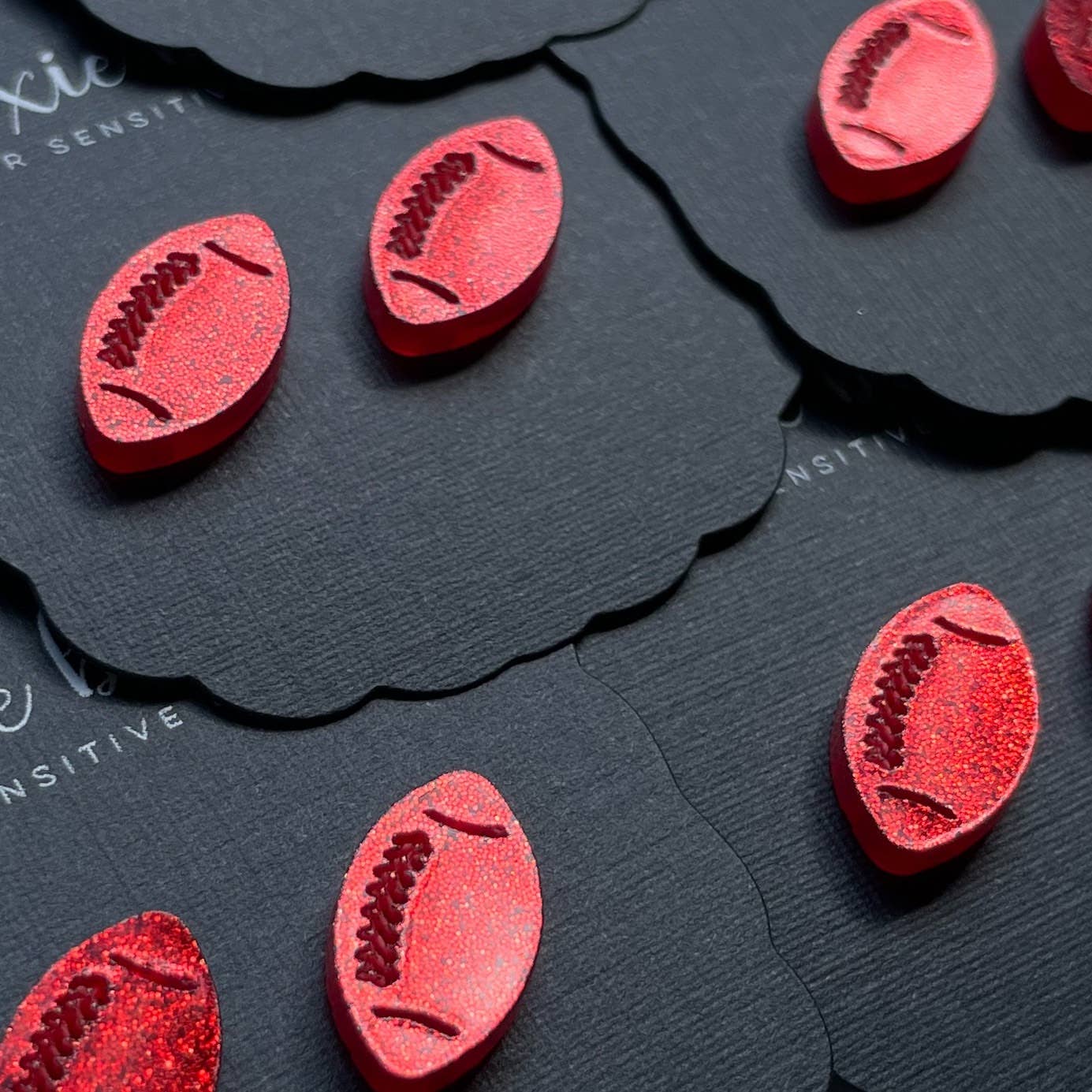 Dixie Bliss - Wholesale Stud/Post Earrings - Football Sport Team Stud Earrings - 12 colors!7