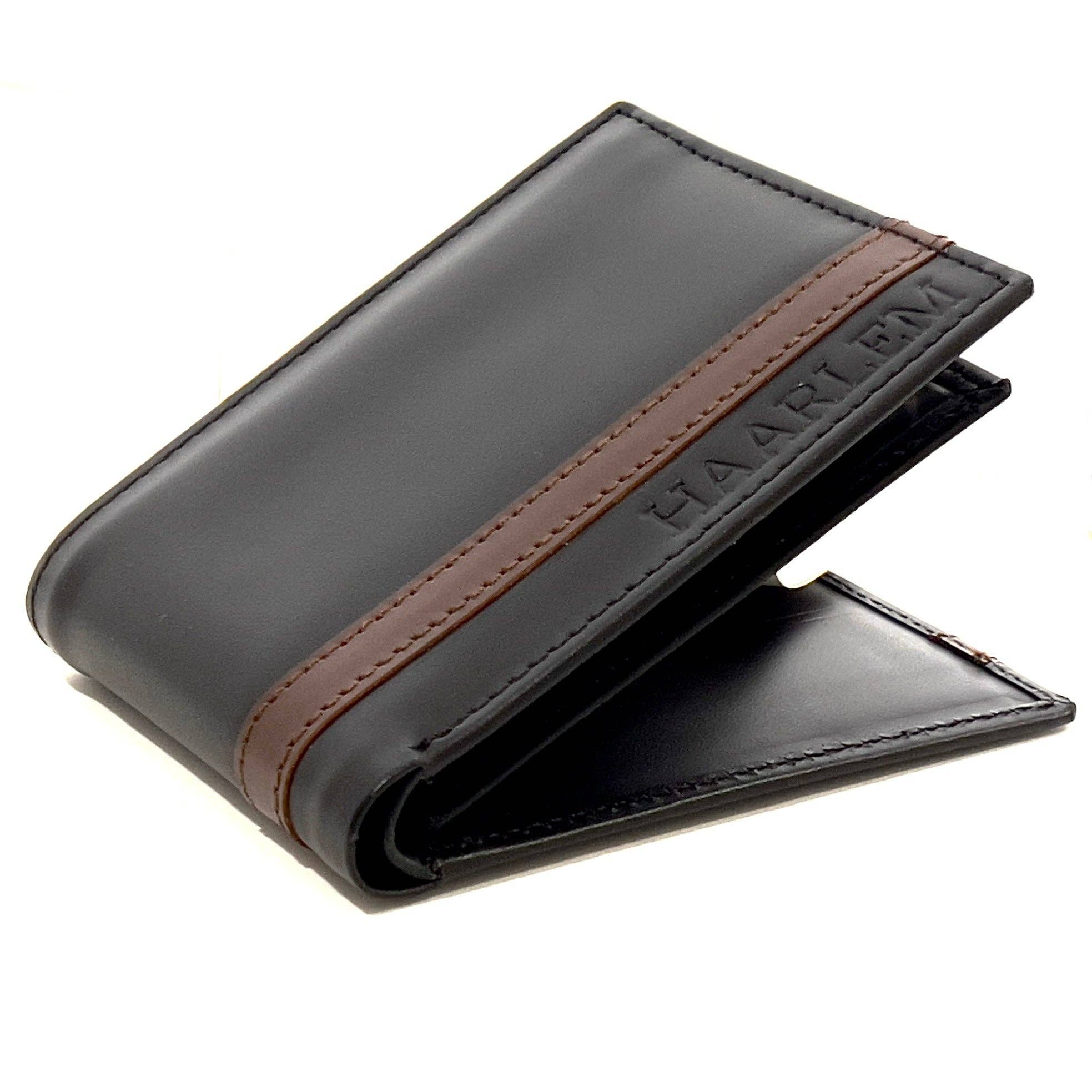 HAARLEM - Wholesale Wallet - Men’s - HAARLEM Men KUZE 22351 Leather Wallet Black1