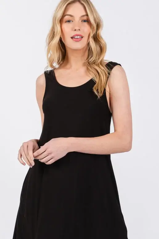 Final Touch - Wholesale Dress - Women's - Knit Tank Cross Back Maxi Dress25