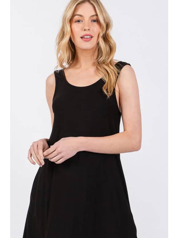 Final Touch - Wholesale Dress - Women's - Knit Tank Cross Back Maxi Dress25