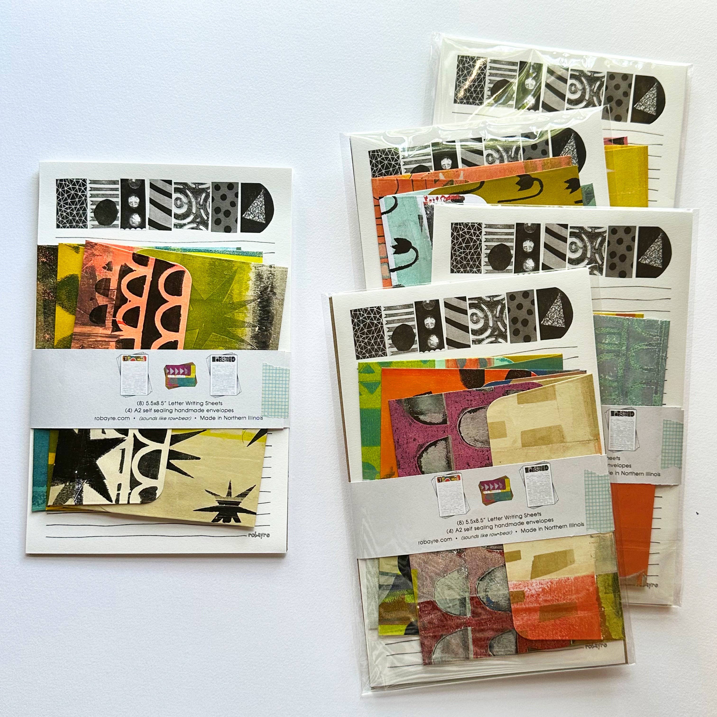 Robayre - Wholesale Stationery/Notecard Set - Life is Colorful Stationery Set Paper Envelopes by Robayre2