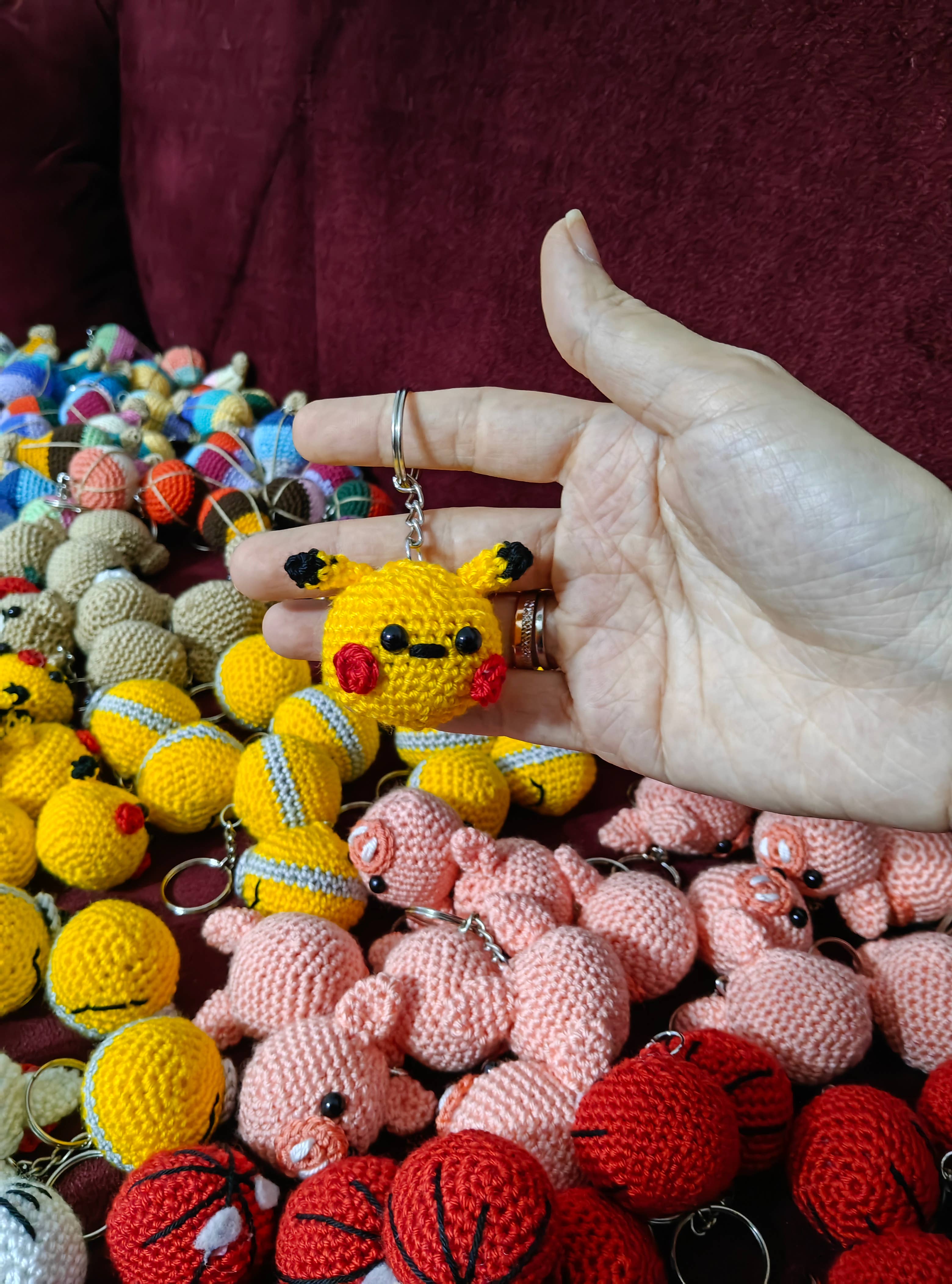 despinacrafting – wholesale Keychain – Women's – Crochet Keychain, Stuffed Toy, Hello Kitty, Minions3