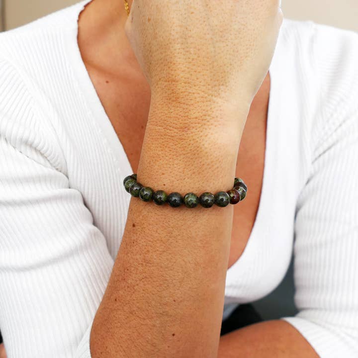 Dragon Blood Jasper Bracelet for wholesale by Mahana