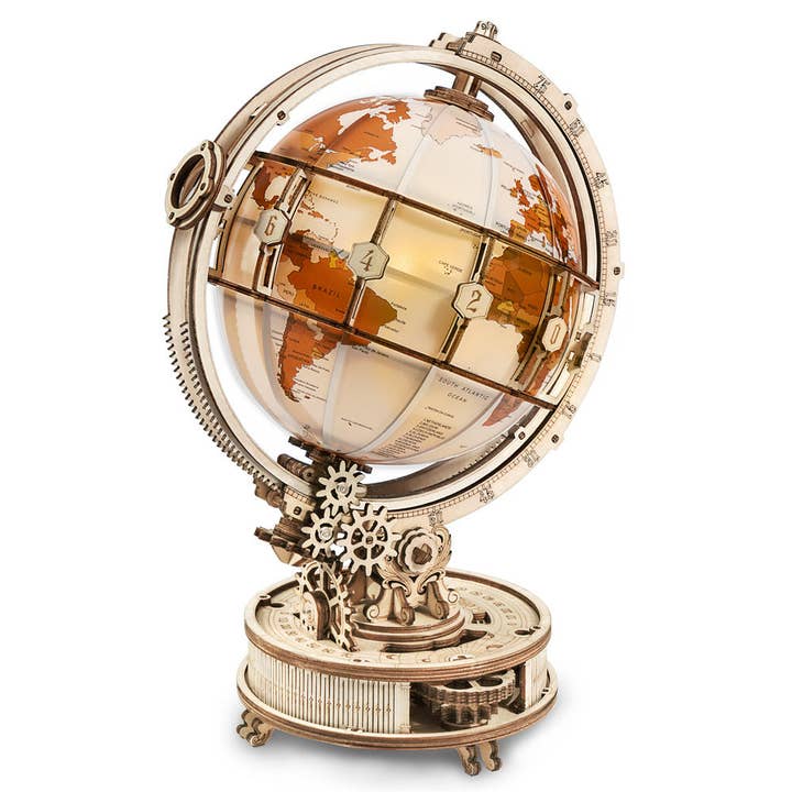 Fashion Quality Boutik - Wholesale DIY Craft Kit - Robotime Rokr LED Luminous Globe DIY Wooden Kit