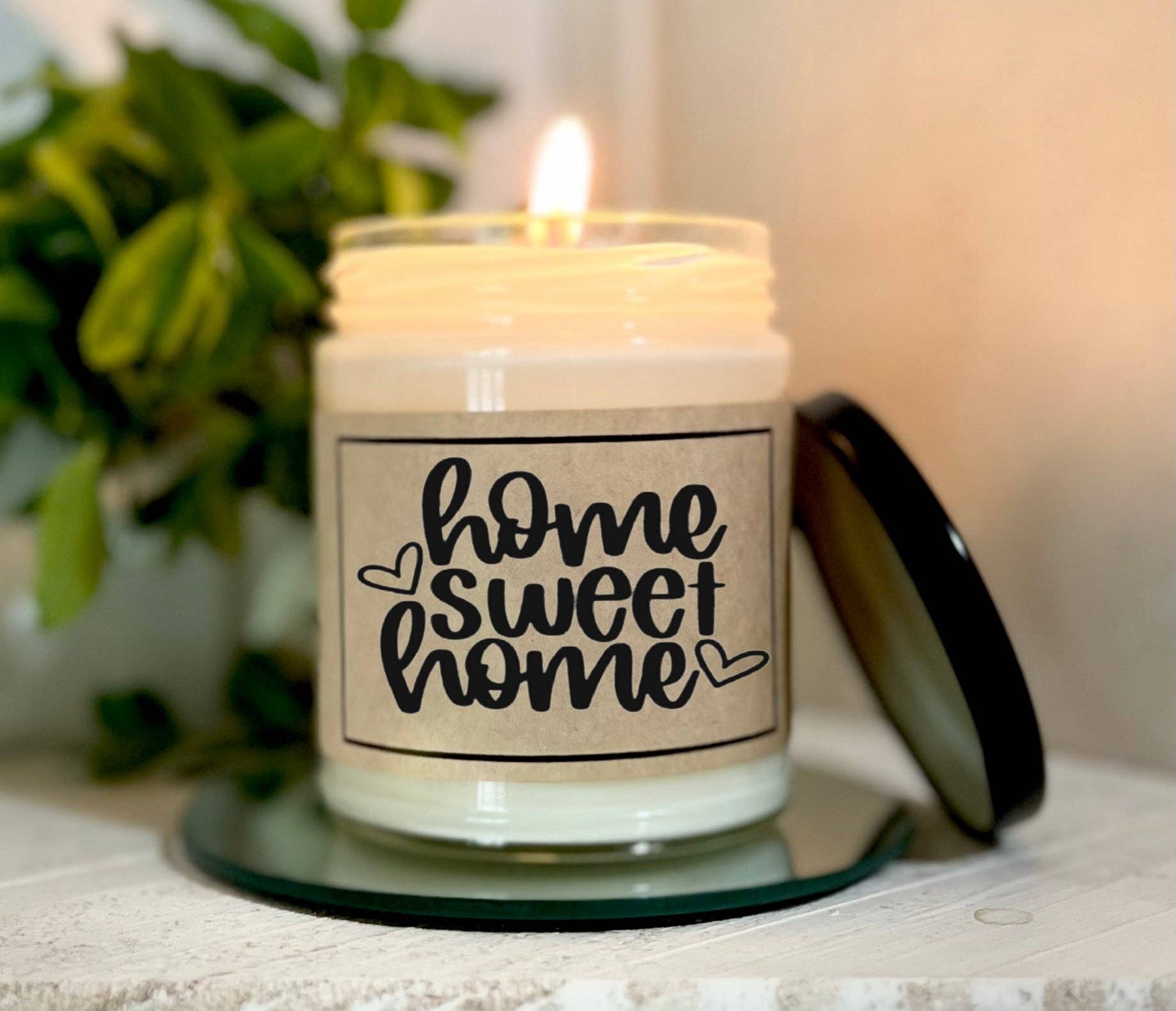 KKH Candles - Wholesale Jar/Filled Candle - Home Sweet Home - Custom Quote Candle0