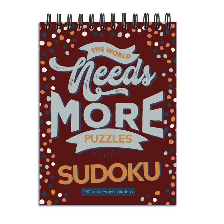TF Publishing - Paper Goods – Puzzle - Adulto por atacado – O mundo precisa de mais Sudoku Book Puzzle Pad