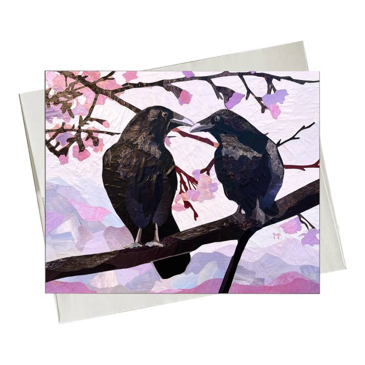 Pi Luna Art - Wholesale Love Card - Love Birds - Greeting Card