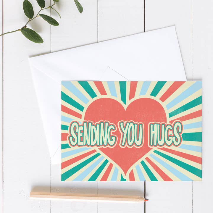 Thinking of You - Sending You Hugs Card for wholesale by Wright Card Company