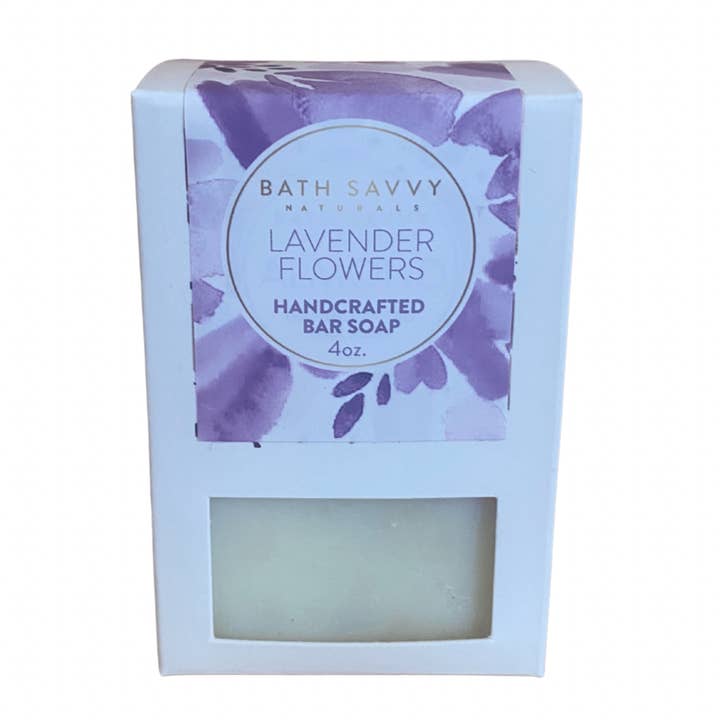 Lavender Flowers Handmade Soap for wholesale by Bath Savvy