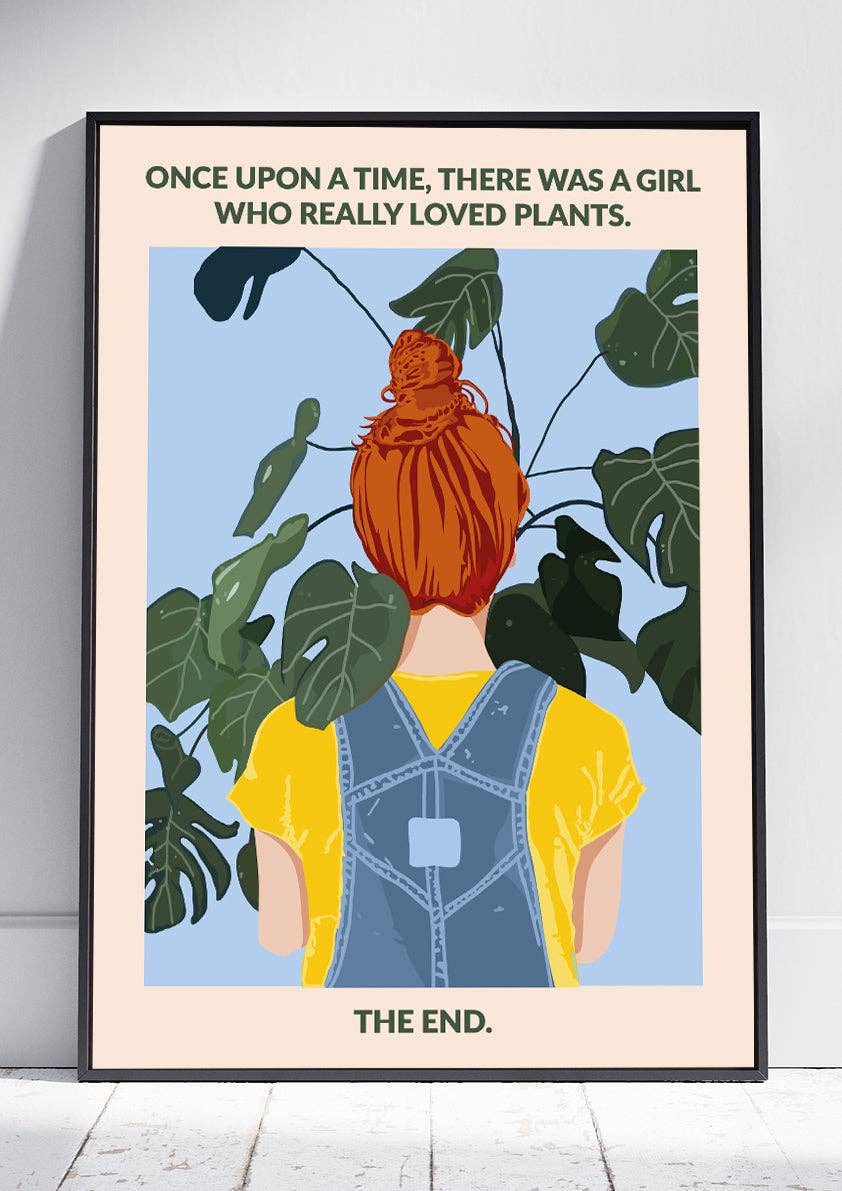 WallChart.Co – wholesale Art print – Plant Girl (Redhead)0
