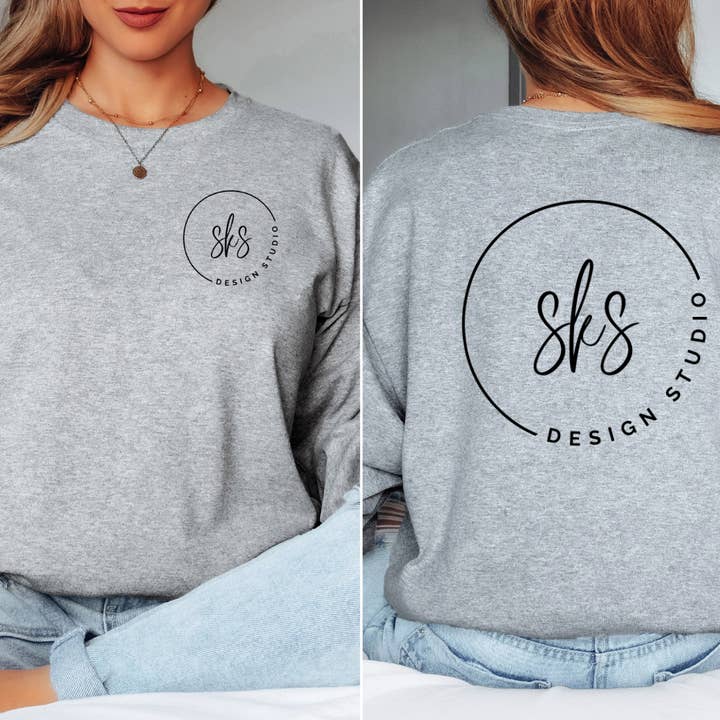 CUSTOM LOGO | Unisex Long Sleeve Shirt for wholesale by SKS Design Studio