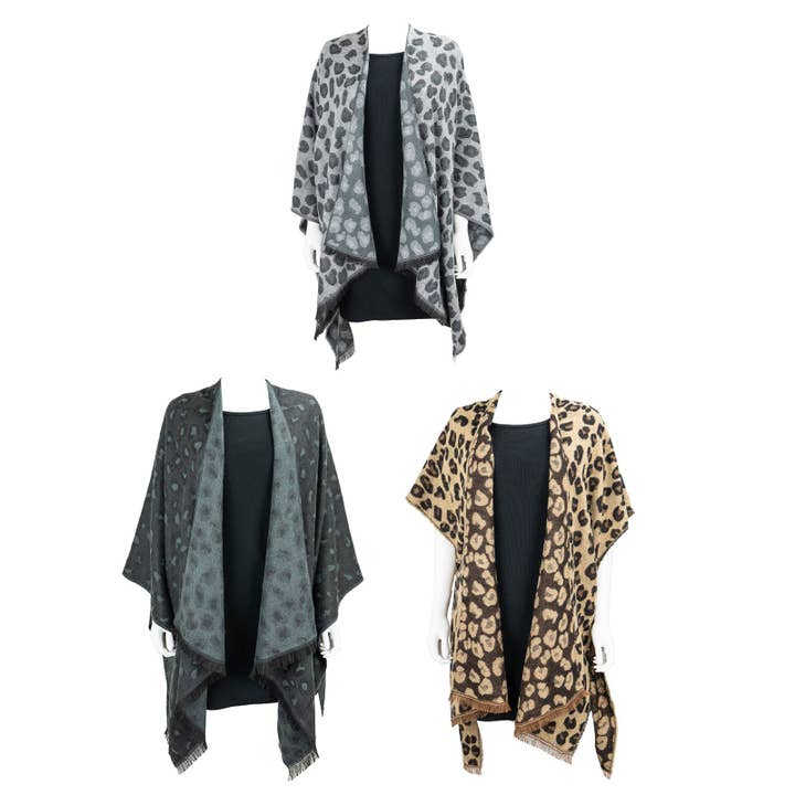 Britt's Knits Snow Leopard Wrap assortimento per la vendita all'ingrosso da parte di DM Merchandising
