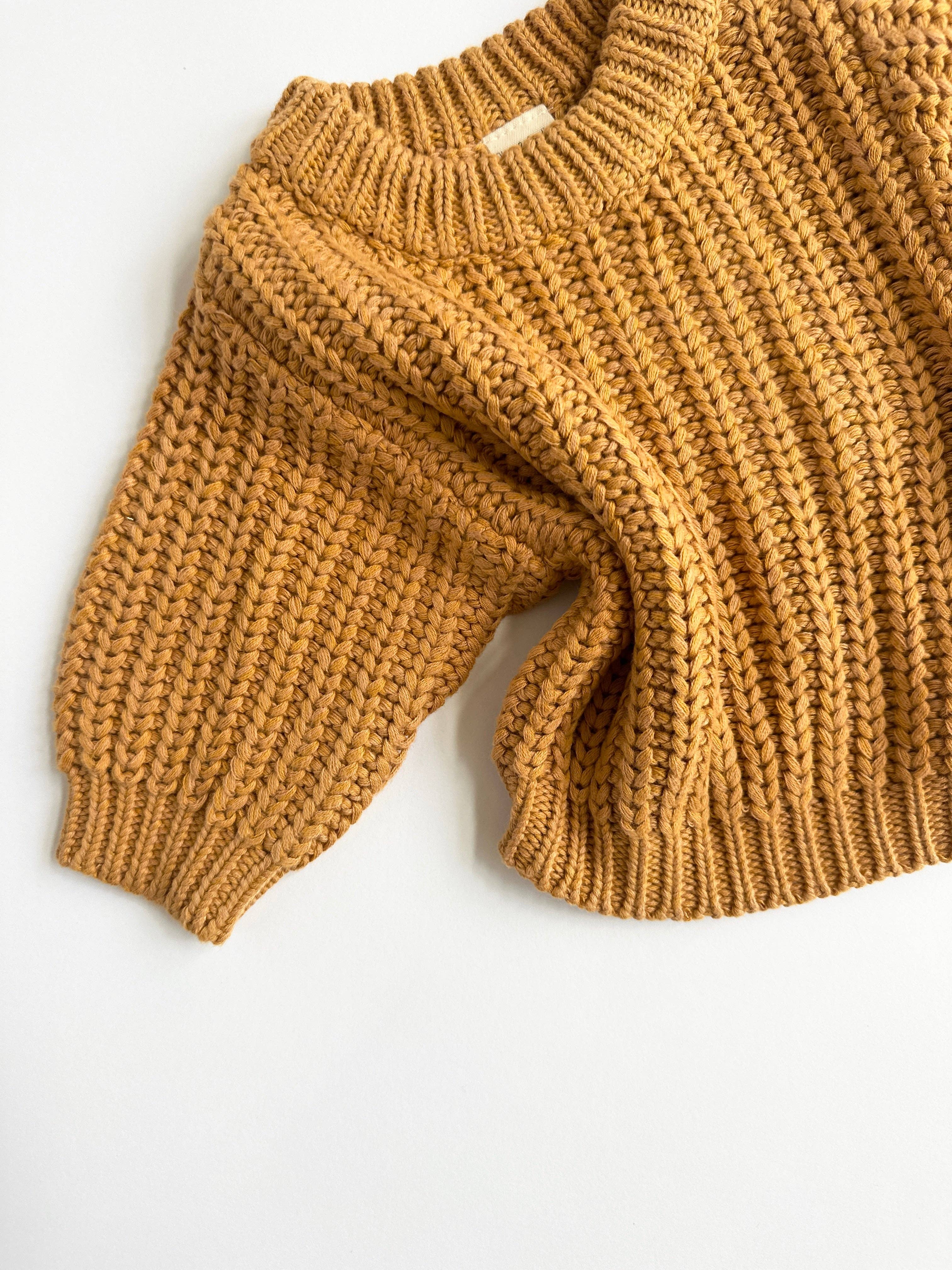 OLIVE & CRADLE - Wholesale Knit Sweater - Baby - Baby Chunky Knit Braided Sweater | Pastels2