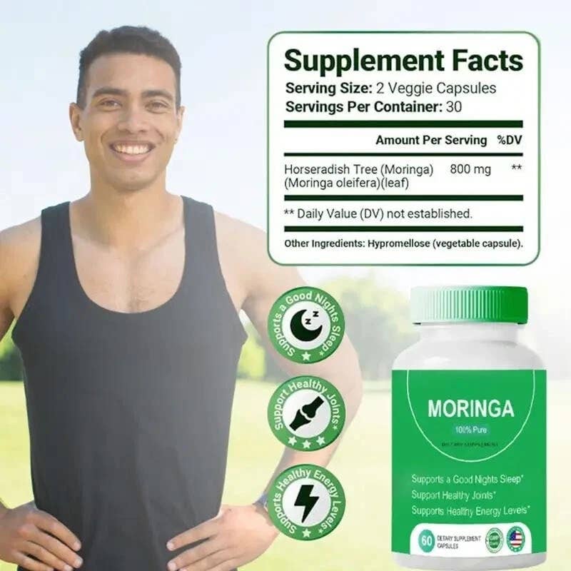 Cozy Trends - Wholesale Oral Supplement/Vitamin - Pure Moringa Powder Capsules - Natural Green Antioxidant2