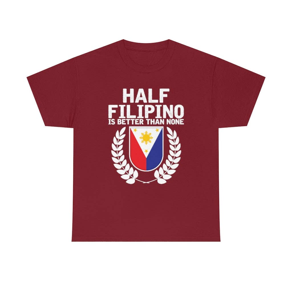 Teegarb LLC - Vendita all'ingrosso Maglietta serigrafata - Donna - Novità: mezzo filippino è meglio di niente, amante del Pinoy Pride, esilarante slang filippino, entusiasta del nazionalismo57