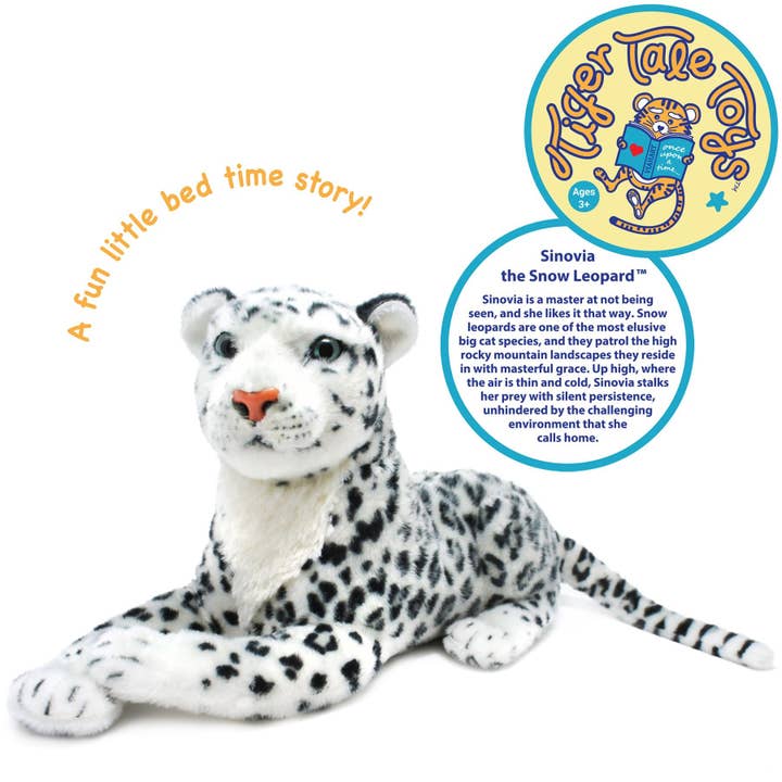 VIAHART Toy Co. - Wholesale Stuffed/Plush Toy - Kids & Baby - Sinovia The Snow Leopard | 17 Inch Stuffed Animal Plush