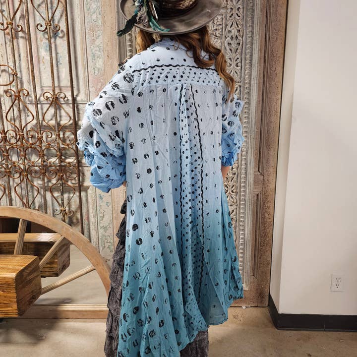 A Rare Bird Shop - Wholesale Jacket - Women's - Ombre Vintage Dot Duster2