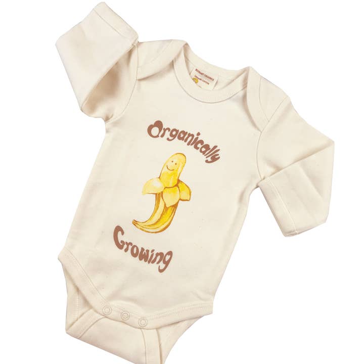 Macacão de manga comprida de algodão orgânico - crescimento orgânico por atacado de Healthy Body Head To Toe