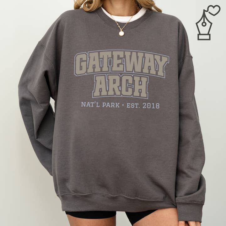 Sweat-shirt du parc national Gateway Arch, pull NPS pour la vente par KylieBeth Designs