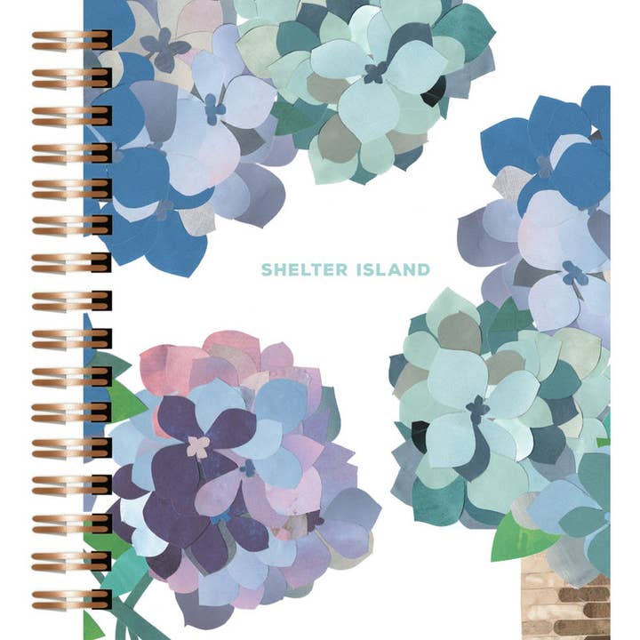 "Shelter Island Hydrangea Journal" for wholesale by Lilybart LLC